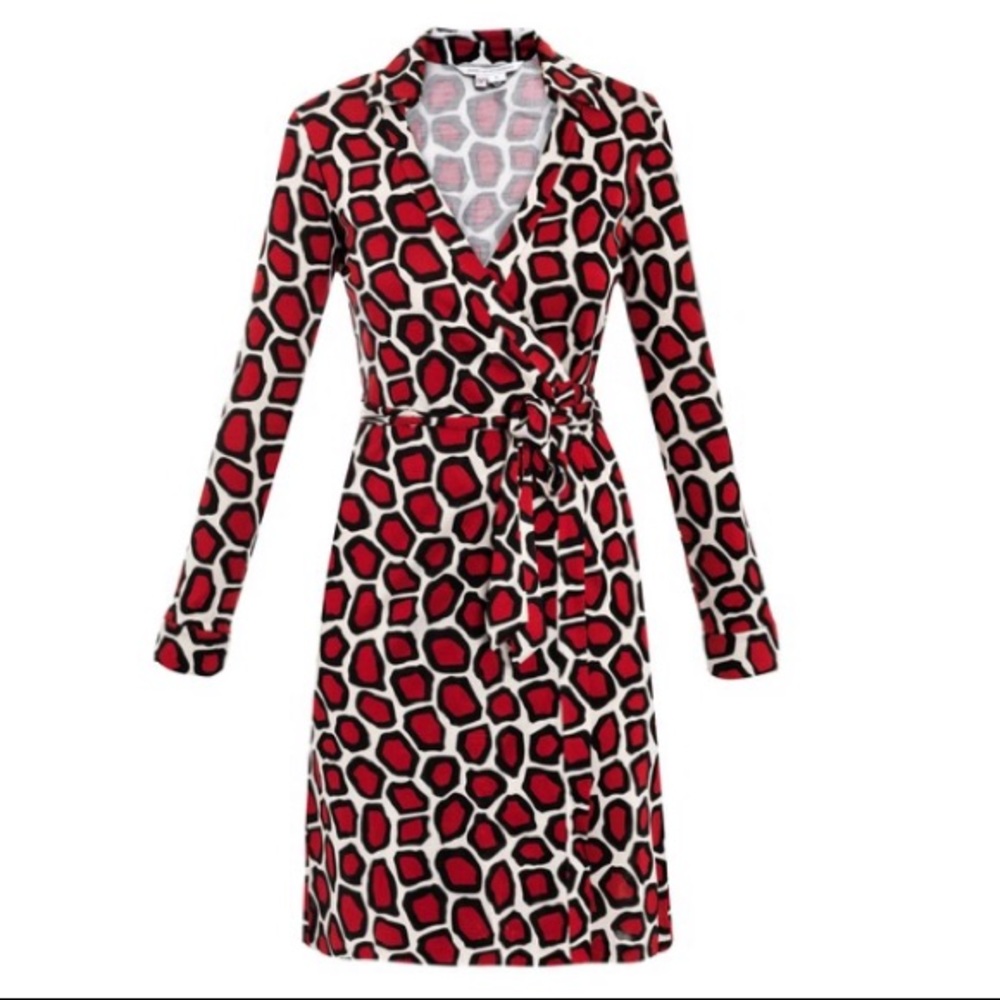 DVF “New Jeanne Two” Printed wrap dress